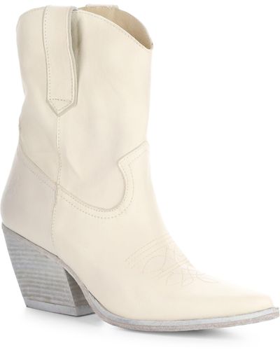 Fly London Wofy Pointed Toe Western Boot - White