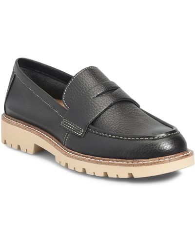 Comfortiva Lug Sole Penny Loafer - Gray