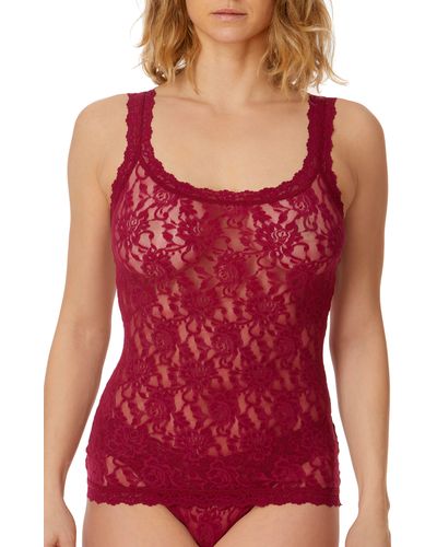 Hanky Panky Lace Camisole - Red