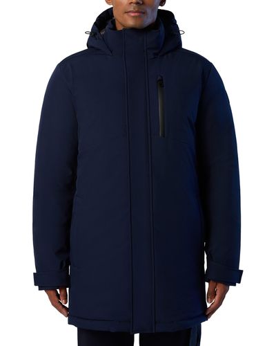 North Sails Varberg Water Resistant Hooded Parka - Blue