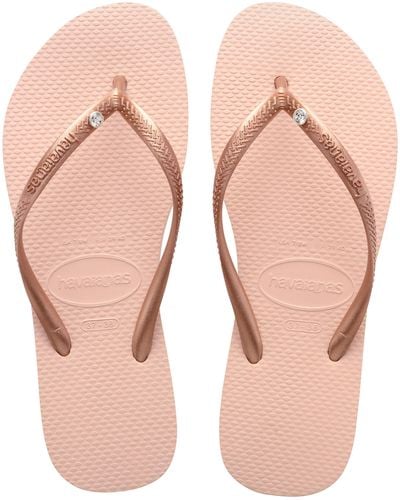Havaianas Slim Crystal Flip Flop - Pink