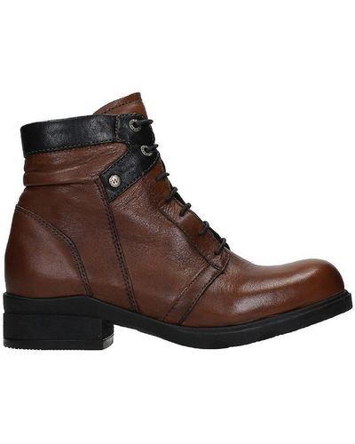 Wolky Center Water Resistant Lace-up Boot - Brown