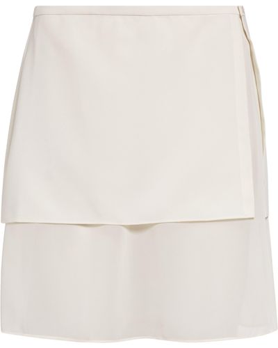 Sandy Liang Tanjiro Layered Miniskirt - White
