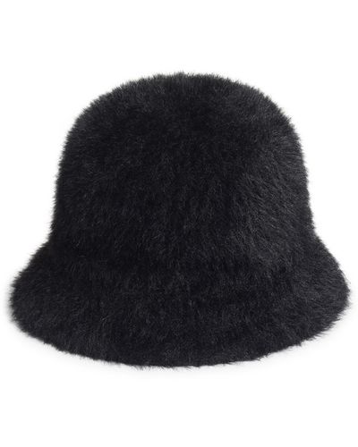 Nordstrom Faux Fur Bucket Hat - Black