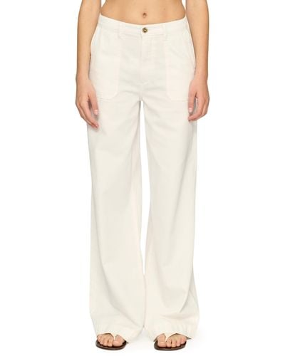 DL1961 Zoie Wide Leg Relaxed Pants - White