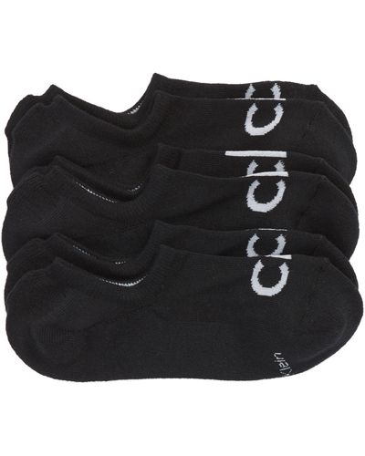 Calvin Klein 3-pack Micro Cushion No-show Socks - Black