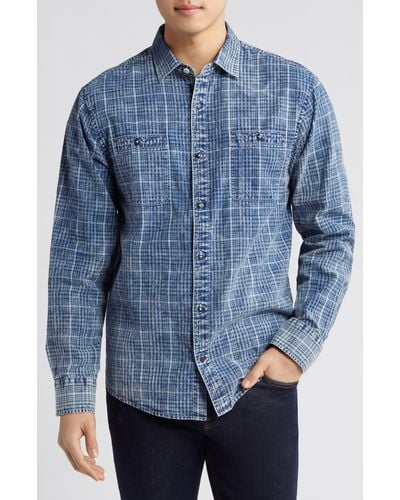 Tommy Bahama Plaid Button-up Shirt - Blue