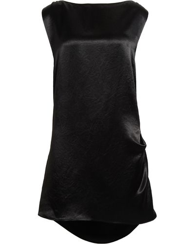 Jean Paul Gaultier Corset Laced Satin Minidress - Black