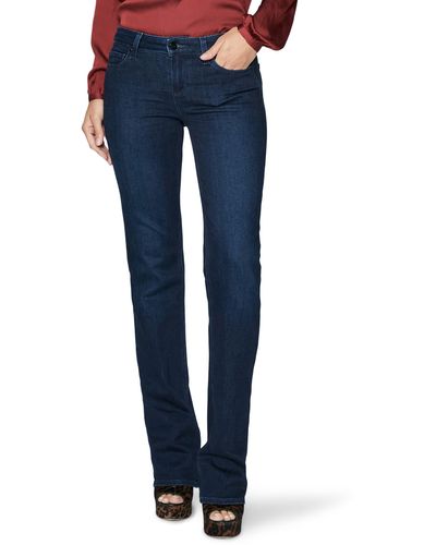 PAIGE Sloane Low Rise Bootcut Jeans - Blue