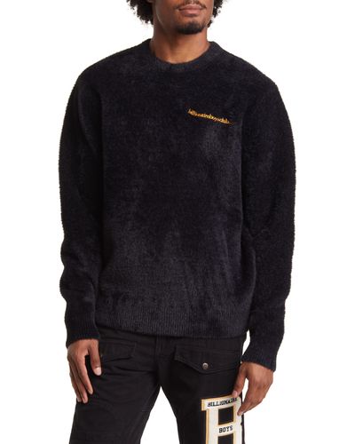 BBCICECREAM Embroidered Fuzzy Sweater - Black