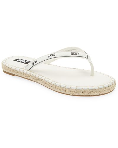DKNY Tabatha Flip Flop - White