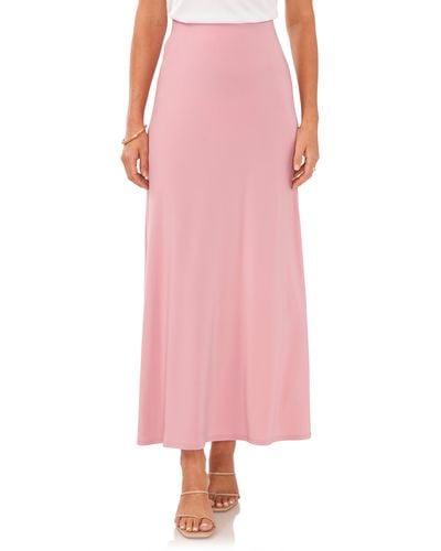 Vince Camuto Knit Maxi Skirt - Pink