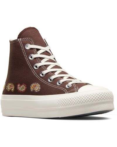 Converse Chuck Taylor All Star 70 Lift High Top Platform Sneaker - Brown