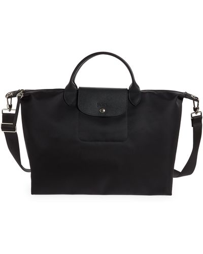 Longchamp Large Le Pliage Neo Travel Bag - Black