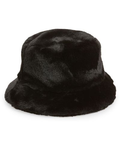 UGG ugg(r) Faux Fur Bucket Hat - Black