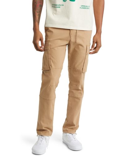 PacSun Cooper Slim Fit Cargo Pants - Natural