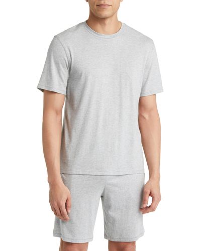 Nordstrom Organic Cotton & Modal Crewneck T-shirt - Gray