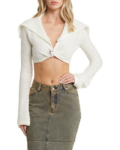 House Of Sunny Sail Crop Sweater - Multicolor