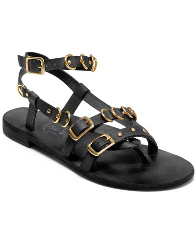 Free People Midas Touch Ankle Strap Sandal - Black