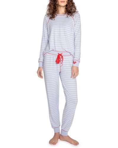 Pj Salvage Stripe Peachy Pajamas - Multicolor