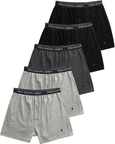 Polo Ralph Lauren Assorted 5-pack Knit Cotton Boxers - Black