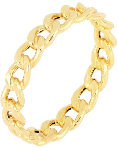 Bony Levy 14k Gold Link Band Ring - Metallic