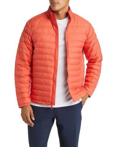 Peter Millar All Course Quilted Jacket - Orange