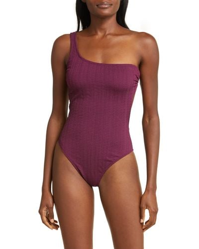 lemlem Amelia Open Back One-piece Swimsuit - Purple
