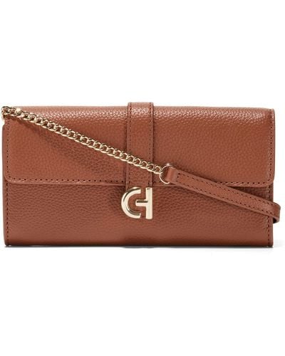 Cole Haan On A Chain Crossbody Wallet - Brown
