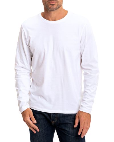 Threads For Thought Invincible Long Sleeve Organic Cotton Top - White