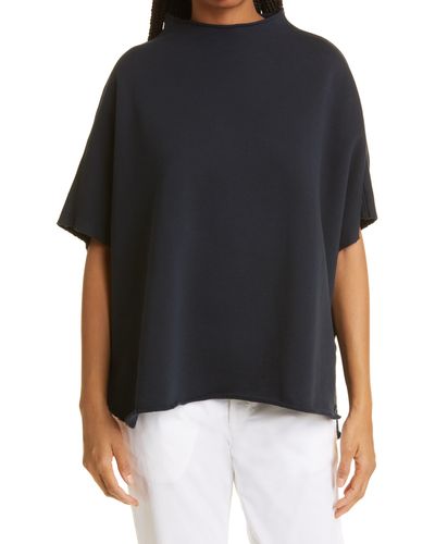 Frank & Eileen Audrey Funnel Neck Capelet - Black