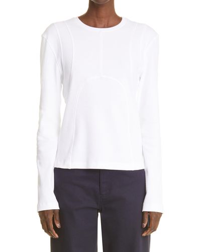 K.ngsley Gender Inclusive Dani Fitted Rib T-shirt - White