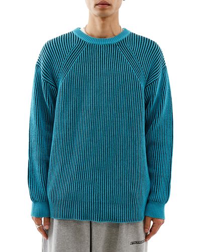 iets frans... Plaited Rib Sweater - Blue