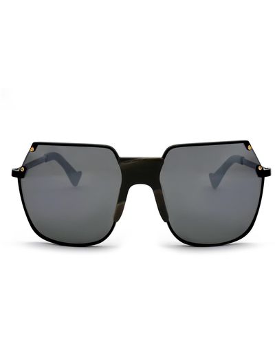 Grey Ant Rolst 61mm Oversize Square Sunglasses - Black
