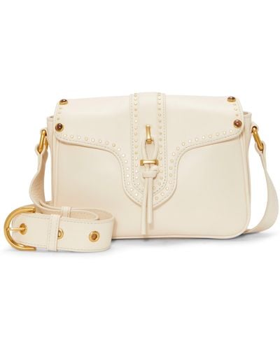 Vince Camuto Macey Leather Crossbody Bag - Natural