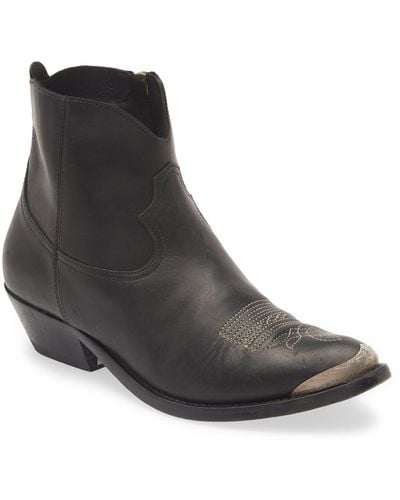 Golden Goose Young Western Boot - Black