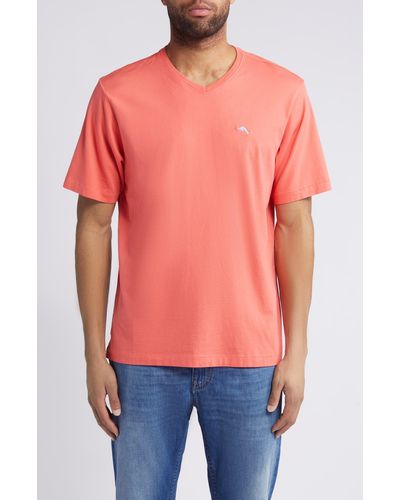 Tommy Bahama New Bali Skyline V-neck T-shirt - Orange