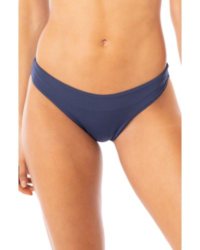 Maaji French Sublimity Reversible Classic Bikini Bottoms - Blue