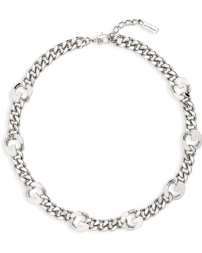 Givenchy G-link Chain Necklace - Metallic