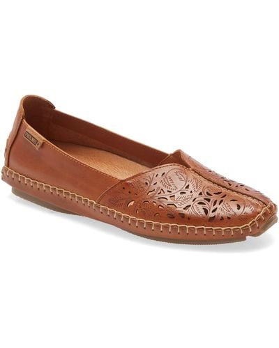 Pikolinos Jerez Perforated Loafer - Brown