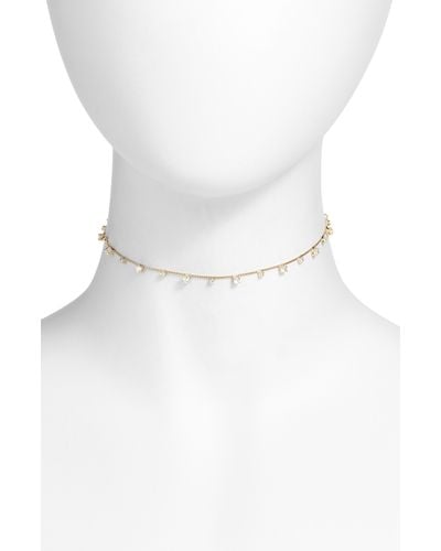Child Of Wild Crystal Dust Cubic Zirconia Choker Necklace - White