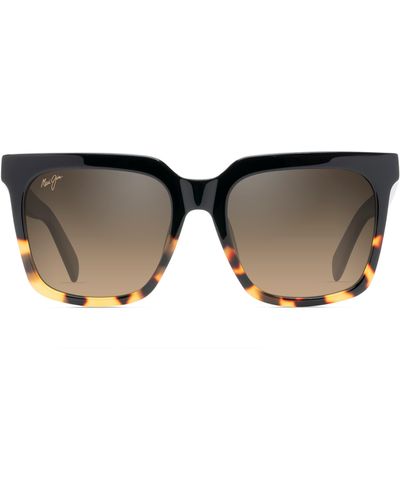 Maui Jim Rooftops 54mm Polarizedplus2 Square Sunglasses - Brown