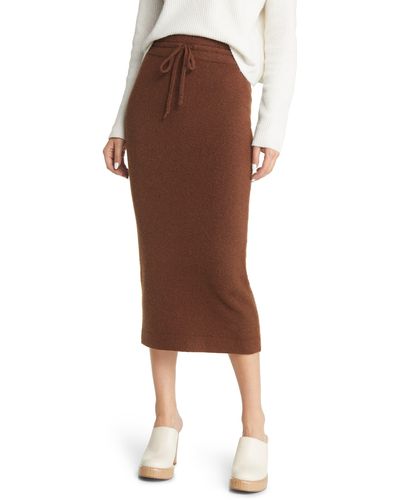 Treasure & Bond Sweater Skirt - Brown