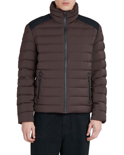 The Recycled Planet Company Stad Water Resistant Down Puffer Jacket - Brown