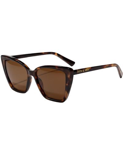 Fifth & Ninth Moscow 53mm Cat Eye Sunglasses - Brown
