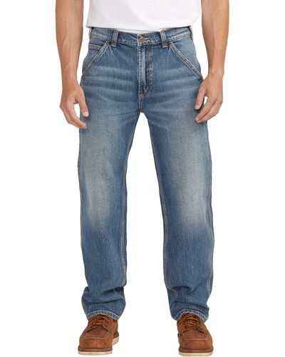 Silver Jeans Co. Relaxed Fit Painter Jeans - Blue