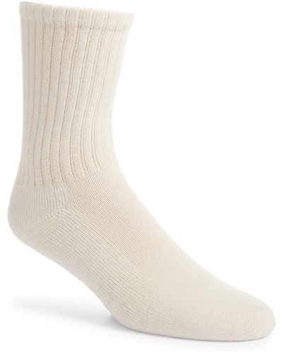 American Trench Solid Crew Socks - White
