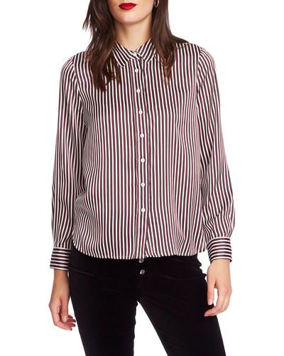Court & Rowe Crosby Stripe Button-up Shirt - Red