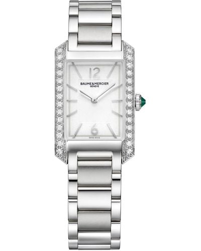 Baume & Mercier Hampton 10631 Automatic Bracelet Watch - Gray