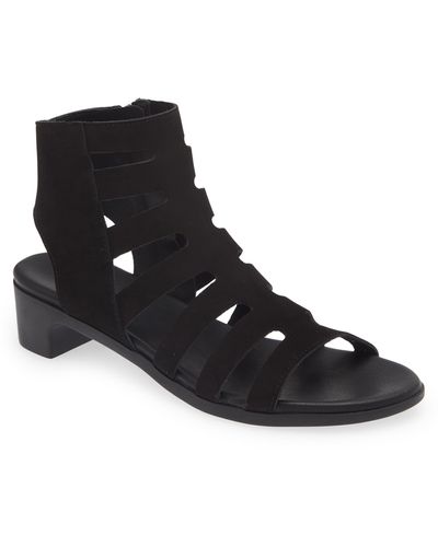 Arche Kisuro Block Heel Sandal - Black